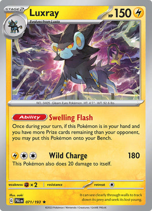 0071 Luxray Rare Paldea Evolved