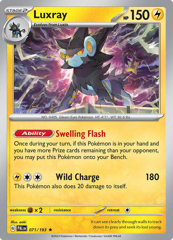 0071 Luxray Rare Paldea Evolved