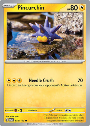 0072 Pincurchin Common Paldea Evolved