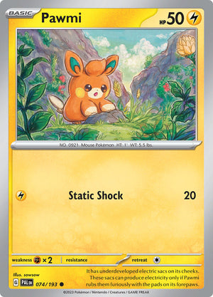 0074 Pawmi Common Paldea Evolved