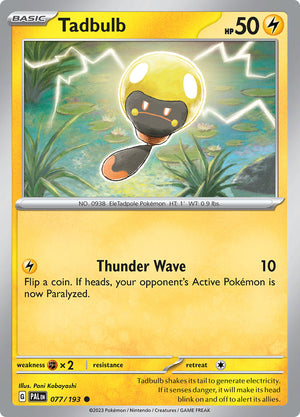 0077 Tadbulb Common Paldea Evolved