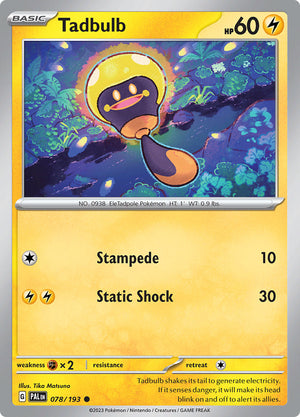 0078 Tadbulb Common Paldea Evolved