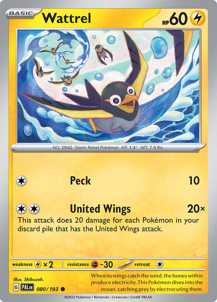0080 Wattrel Common Paldea Evolved