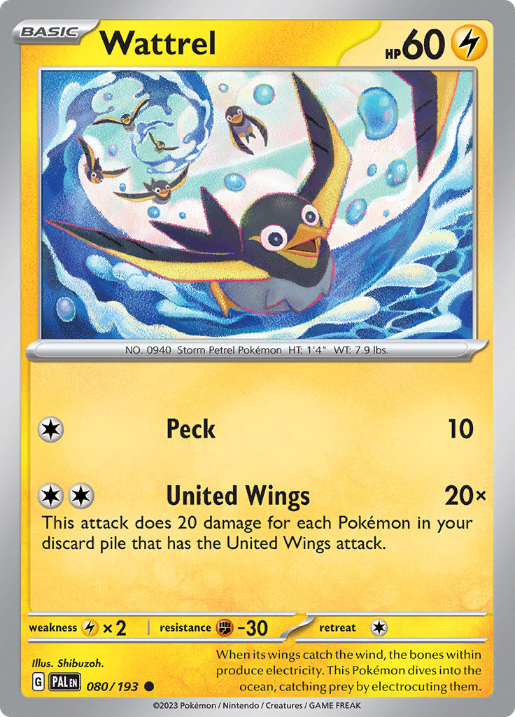 0080 Wattrel Common Paldea Evolved