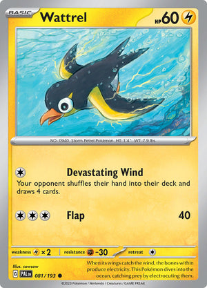 0081 Wattrel Common Paldea Evolved