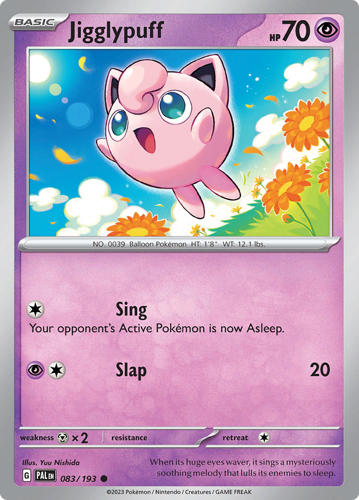 Pokemon Paldea Evolved Jigglypuff #83