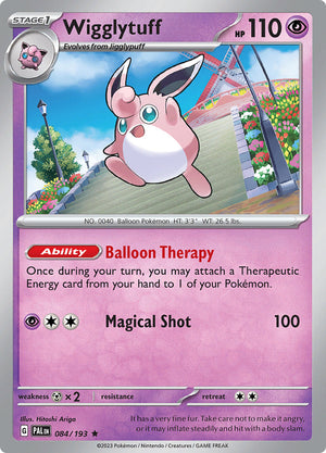 0084 Wigglytuff Rare Paldea Evolved