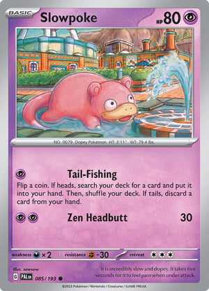 0085 Slowpoke Common Paldea Evolved