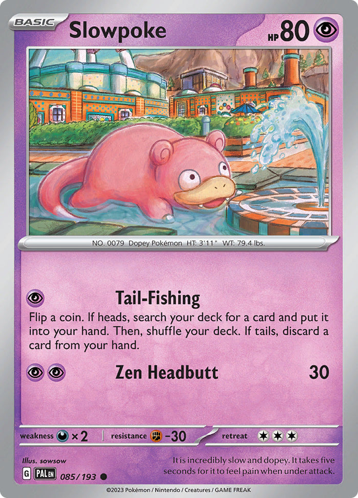 0085 Slowpoke Common Paldea Evolved