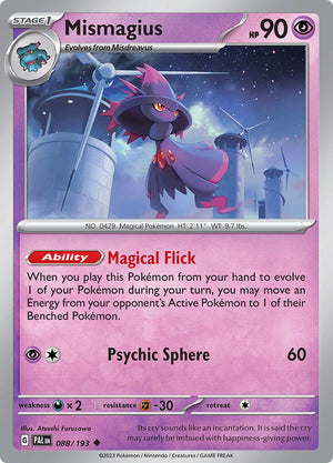 0088 Mismagius Uncommon Paldea Evolved