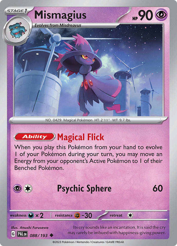 0088 Mismagius Uncommon Paldea Evolved