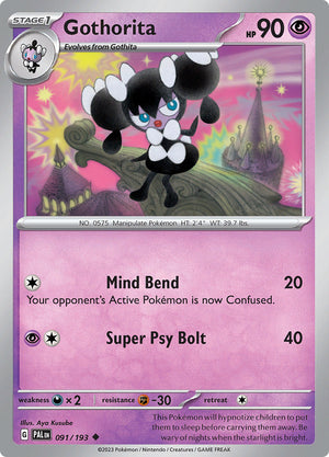 0091 Gothorita Uncommon Paldea Evolved