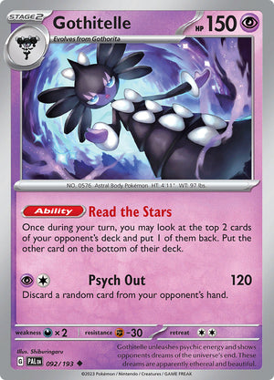 0092 Gothitelle Uncommon Paldea Evolved