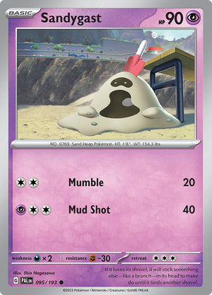 0095 Sandygast Common Paldea Evolved