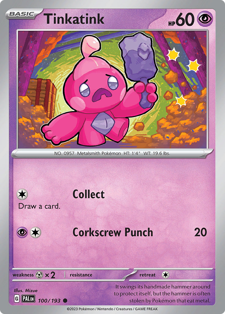 0100 Tinkatink Common Paldea Evolved
