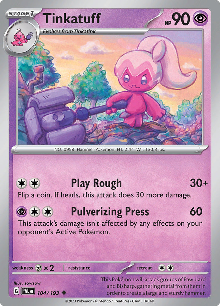 0104 Tinkatuff Uncommon Paldea Evolved