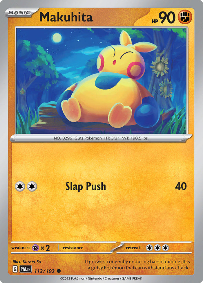 0112 Makuhita Common Paldea Evolved
