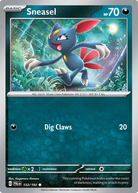 Pokemon Paldea Evolved Sneasel #133