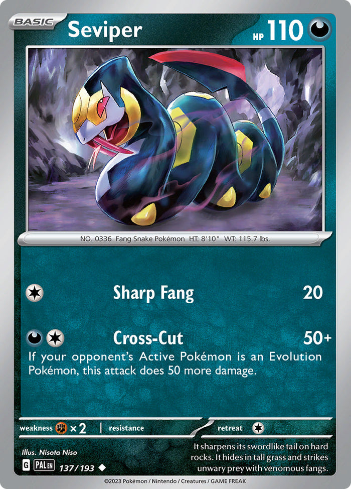 0137 Seviper Uncommon Paldea Evolved