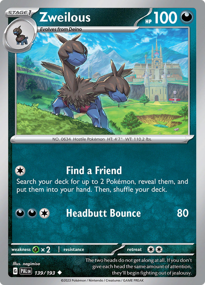 0139 Zweilous Uncommon Paldea Evolved