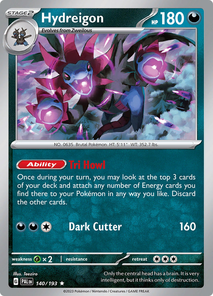 0140 Hydreigon Rare Paldea Evolved