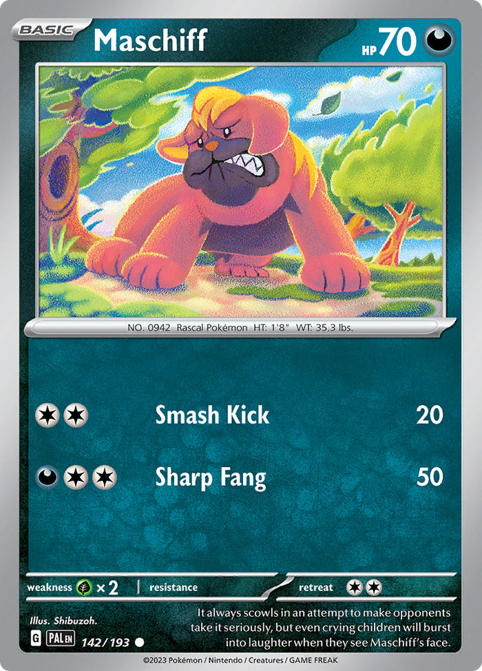 0142 Maschiff Common Paldea Evolved
