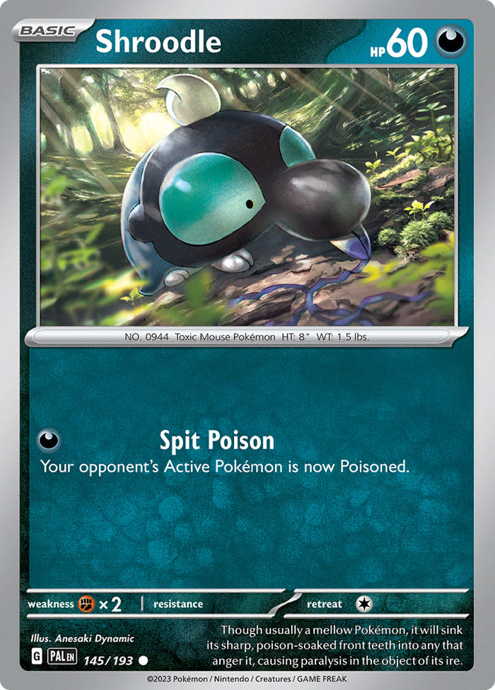 0145 Shroodle Common Paldea Evolved