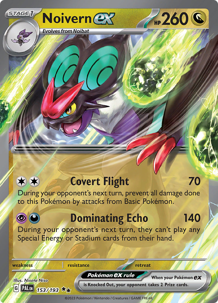 Pokemon Paldea Evolved Noivern ex [Holo] #153