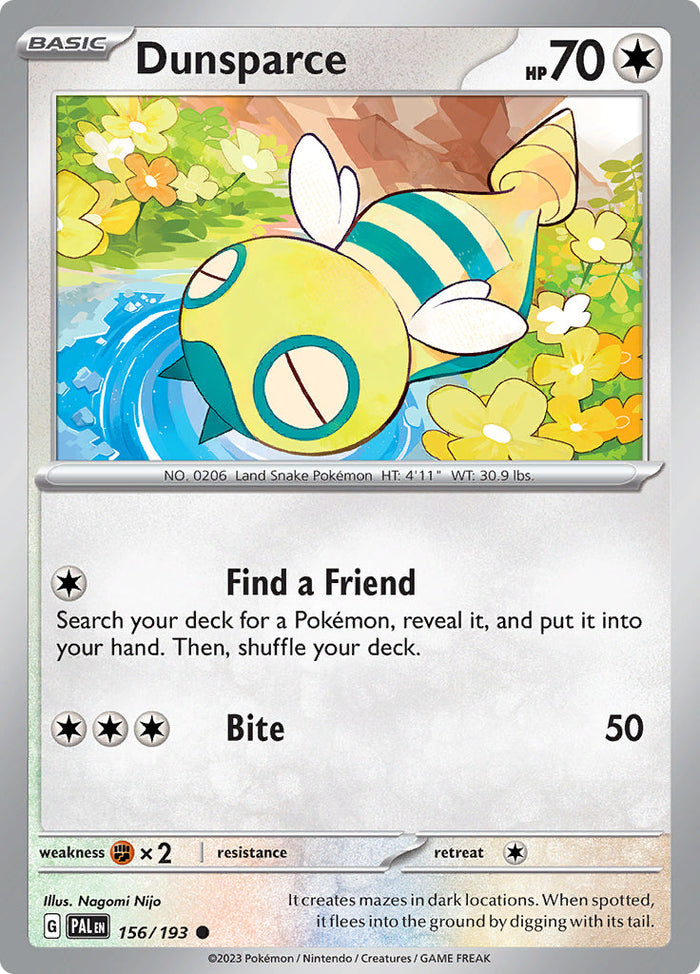 0156 Dunsparce Common Paldea Evolved