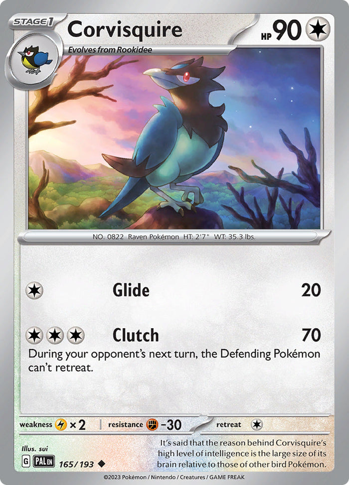 0165 Corvisquire Uncommon Paldea Evolved