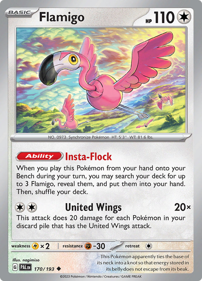 0170 Flamigo Uncommon Paldea Evolved