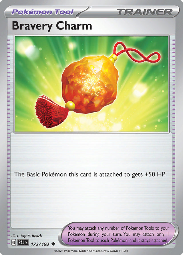 Pokemon Paldea Evolved Bravery Charm #173