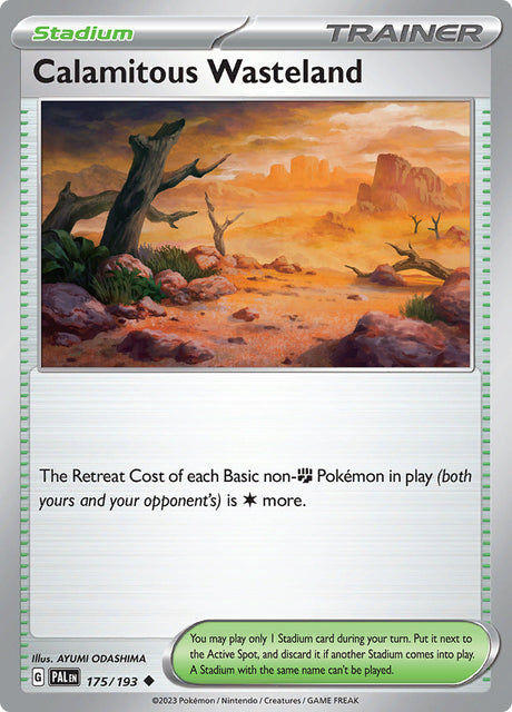 Pokemon Paldea Evolved Calamitous Wasteland #175