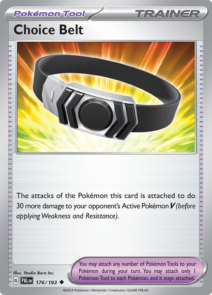 Pokemon Paldea Evolved Choice Belt #176