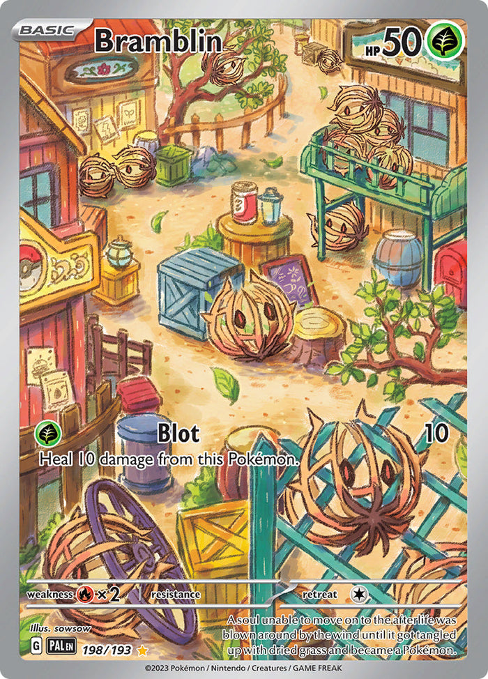 0198 Bramblin Illustration Rare Paldea Evolved