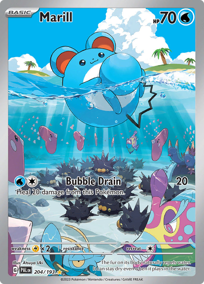 0204 Marill Illustration Rare Paldea Evolved