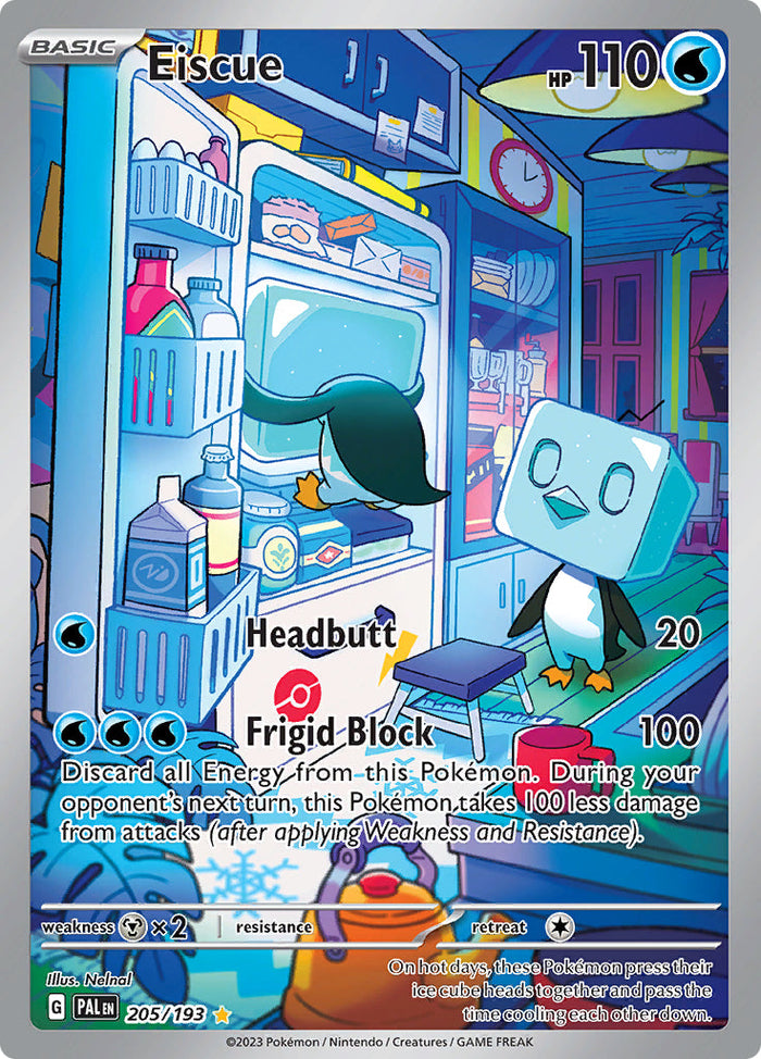 0205 Eiscue Illustration Rare Paldea Evolved
