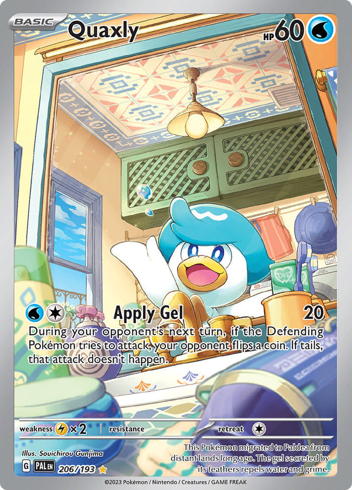 0206 Quaxly Illustration Rare Paldea Evolved