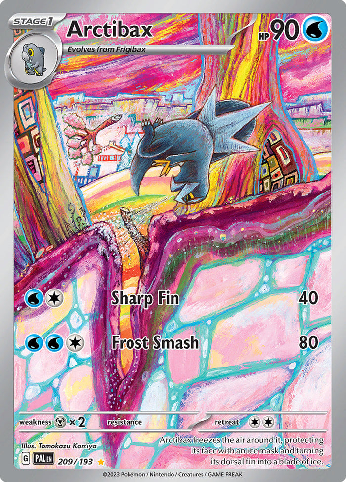 0209 Arctibax Illustration Rare Paldea Evolved