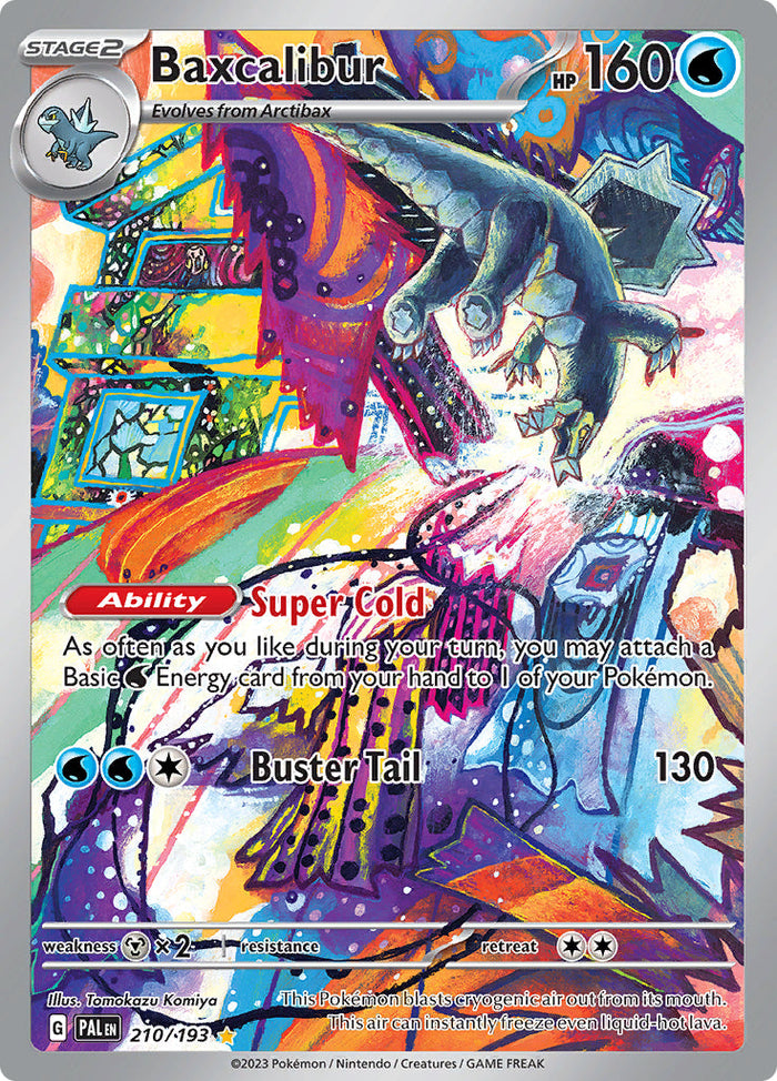 0210 Baxcalibur Illustration Rare Paldea Evolved