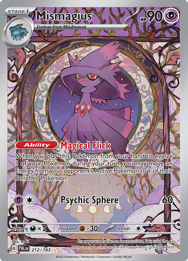 Pokemon Paldea Evolved Mismagius #212