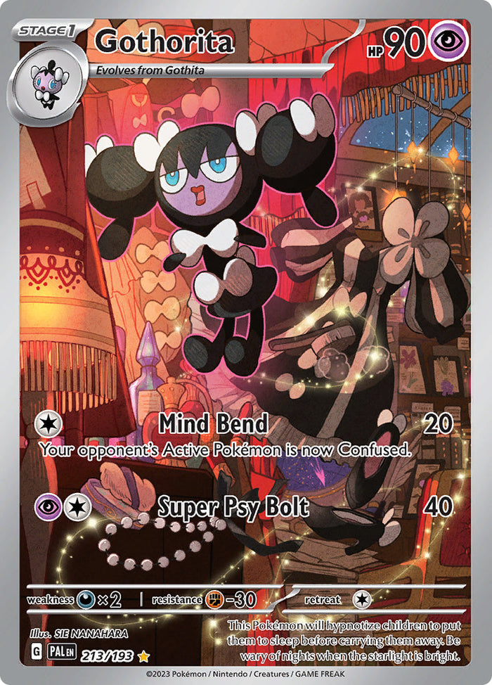 0213 Gothorita Illustration Rare Paldea Evolved