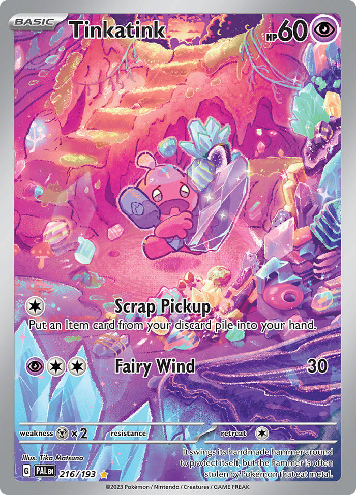 0216 Tinkatink Illustration Rare Paldea Evolved