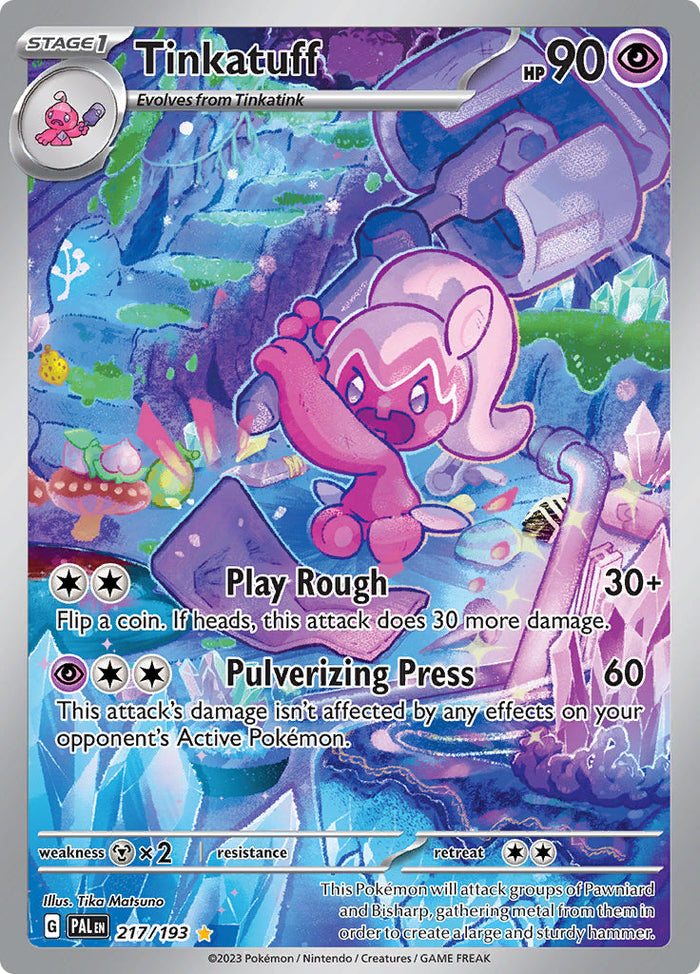 0217 Tinkatuff Illustration Rare Paldea Evolved