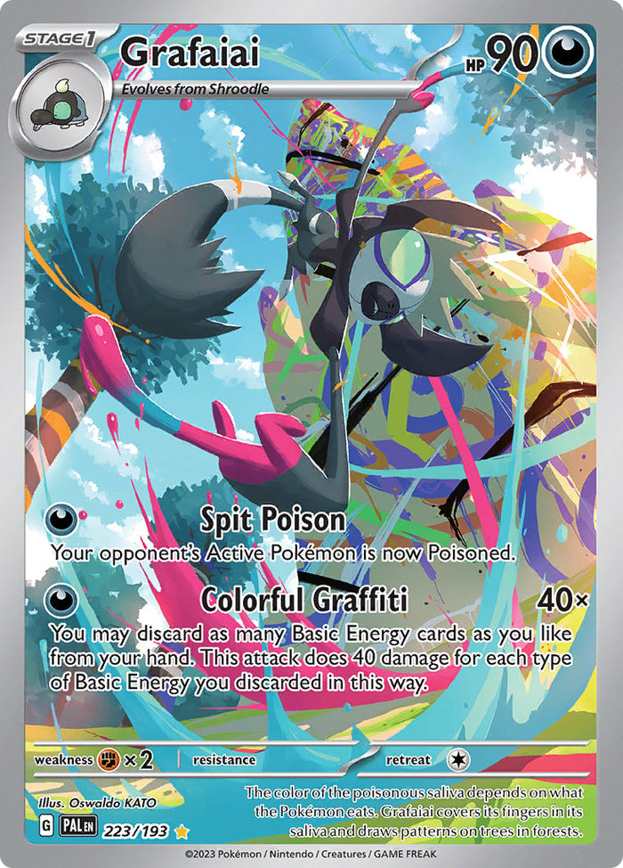 0223 Grafaiai Illustration Rare Paldea Evolved