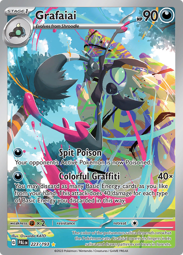 0223 Grafaiai Illustration Rare Paldea Evolved