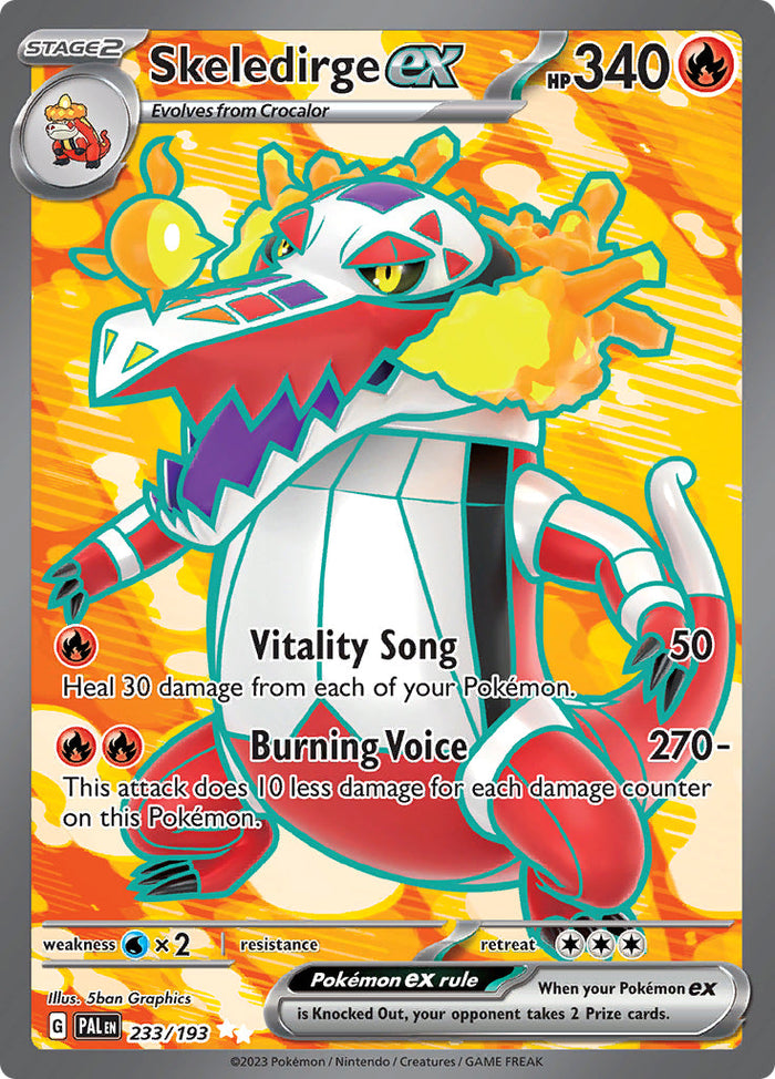 0233 Skeledirge Ultra Rare Paldea Evolved