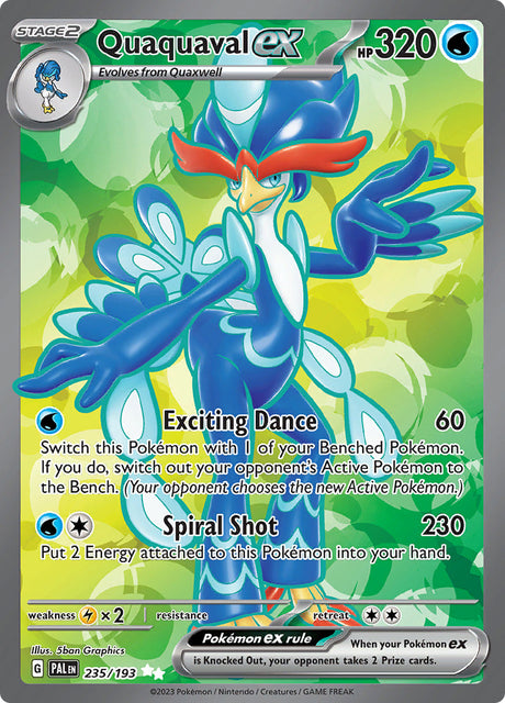 Pokemon Paldea Evolved Quaquaval ex [Holo] #235