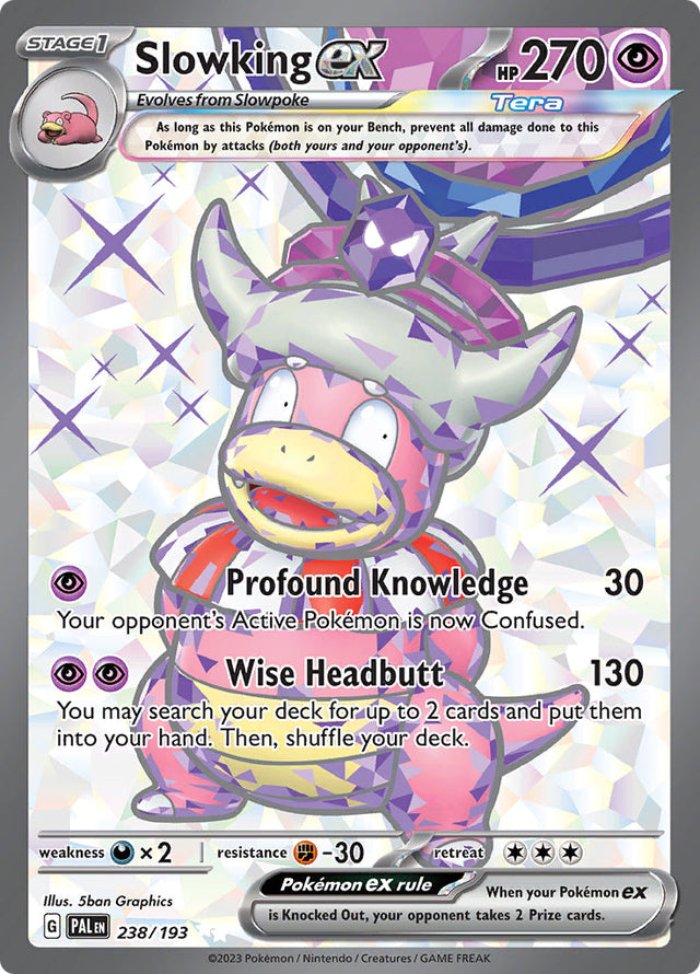 Pokemon Paldea Evolved Slowking ex [Holo] #238