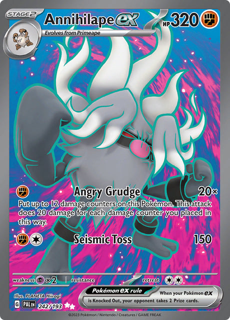 Pokemon Paldea Evolved Annihilape ex [Holo] #242